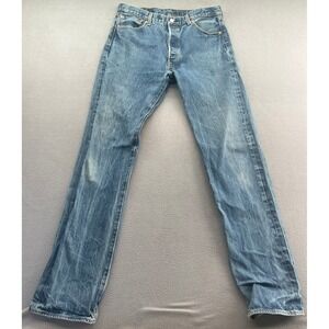 Levi's 501 Jeans Size 36x37 Blue Button Fly Classic Fit Denim